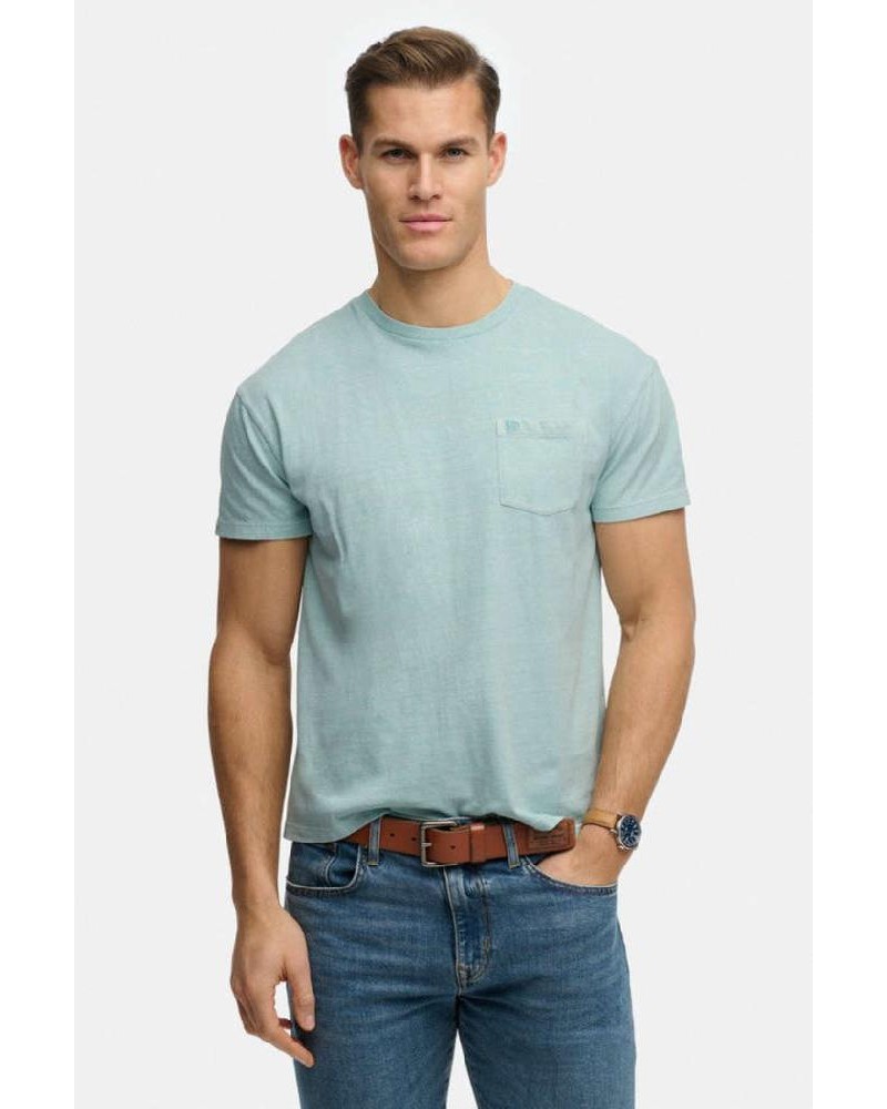 SUPERDRY & CO D1 COTTON CLASSIC LINEN PKT TEE ΜΠΛΟΥΖΑ ΑΝΔΡΙΚΟ - SD0APM1012371A000000