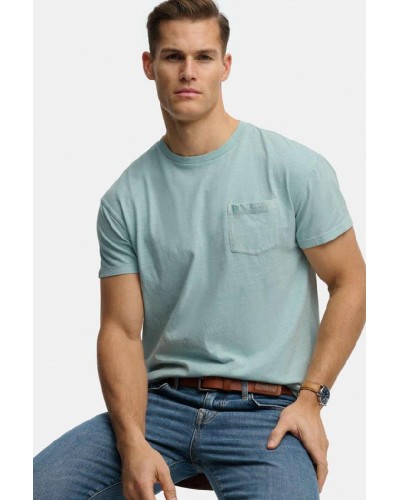 SUPERDRY & CO D1 COTTON CLASSIC LINEN PKT TEE ΜΠΛΟΥΖΑ ΑΝΔΡΙΚΟ - SD0APM1012371A000000