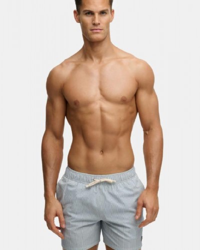 SUPERDRY & CO D4 STUD SEER SUCKER 15 SWIM SHORT ΜΑΓΙΟ ΑΝΔΡΙΚΟ - SD0APM3010261A000000