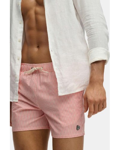 SUPERDRY & CO D4 STUD SEER SUCKER 15 SWIM SHORT ΜΑΓΙΟ ΑΝΔΡΙΚΟ - SD0APM3010261A000000