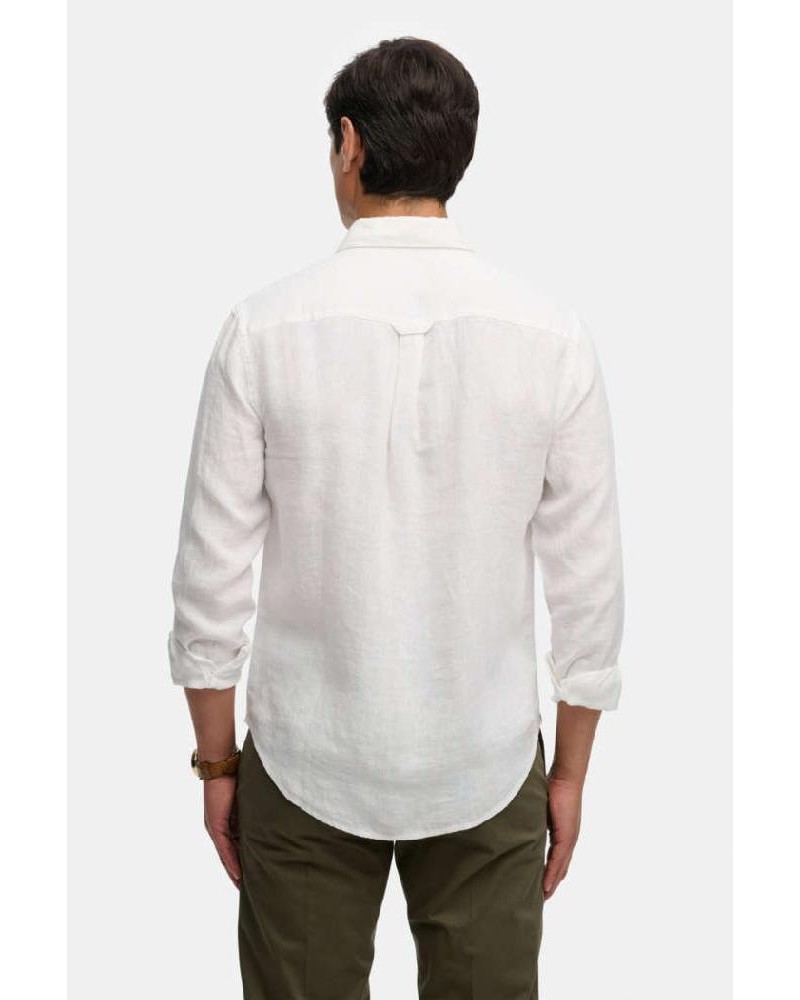 SUPERDRY & CO D2 STUD RIVIERA L/S LINEN SHIRT ΠΟΥΚΑΜΙΣΟ ΑΝΔΡΙΚΟ - SD0APM4011103A000000