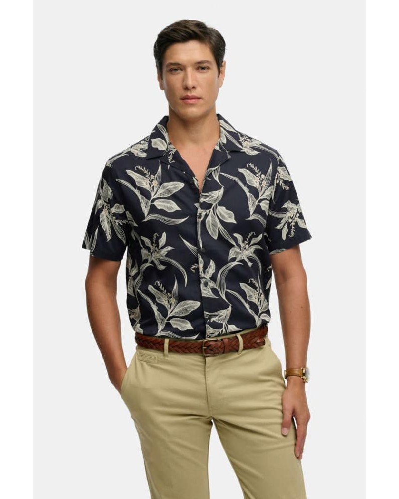 SUPERDRY & CO D1 OVIN HAWAIIAN PRINT S/S SHIRT ΠΟΥΚΑΜΙΣΟ ΑΝΔΡΙΚΟ - SD0APM4011128A000000