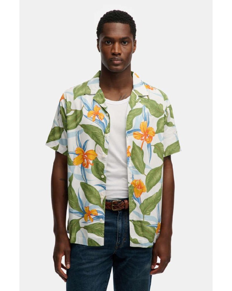 SUPERDRY & CO D1 OVIN HAWAIIAN PRINT S/S SHIRT ΠΟΥΚΑΜΙΣΟ ΑΝΔΡΙΚΟ - SD0APM4011128A000000