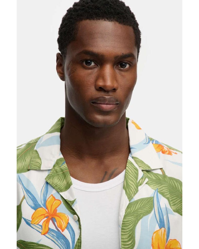 SUPERDRY & CO D1 OVIN HAWAIIAN PRINT S/S SHIRT ΠΟΥΚΑΜΙΣΟ ΑΝΔΡΙΚΟ - SD0APM4011128A000000