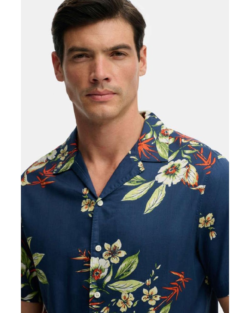 SUPERDRY & CO D1 OVIN HAWAIIAN PRINT S/S SHIRT ΠΟΥΚΑΜΙΣΟ ΑΝΔΡΙΚΟ - SD0APM4011128A000000