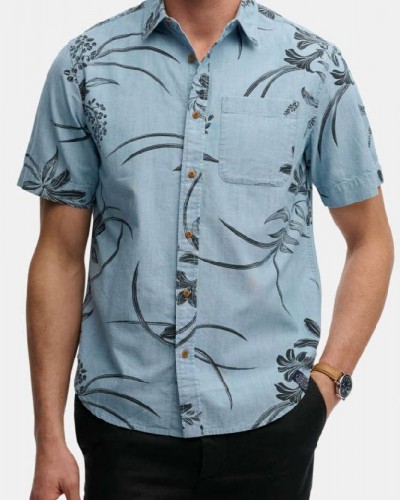 SUPERDRY & CO D2 OVIN VINTAGE LOOM S/S SHIRT ΠΟΥΚΑΜΙΣΟ ΑΝΔΡΙΚΟ - SD0APM4011129A000000