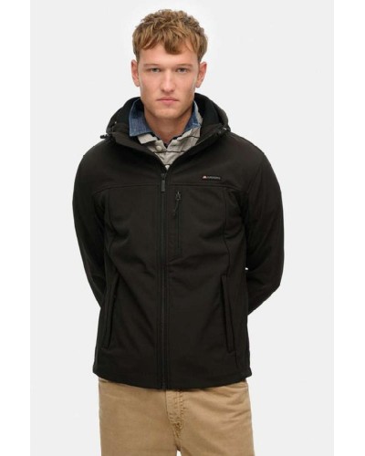 SUPERDRY & CO D1 SDSW HOODED SOFT SHELL TREKKER JKT ΜΠΟΥΦΑΝ ΑΝΔΡΙΚΟ - SD0APM5012103A000000