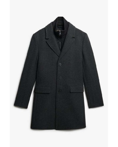 SUPERDRY & CO D3 STUD TAILORED 2 IN 1 TOWN COAT ΜΠΟΥΦΑΝ ΑΝΔΡΙΚΟ - SD0APM5012265A000000