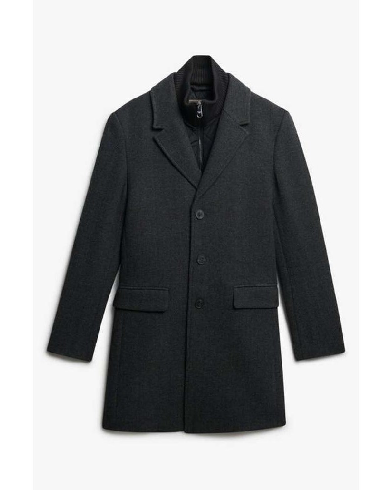 SUPERDRY & CO D3 STUD TAILORED 2 IN 1 TOWN COAT ΜΠΟΥΦΑΝ ΑΝΔΡΙΚΟ - SD0APM5012265A000000