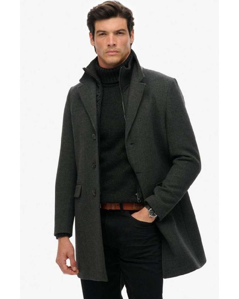 SUPERDRY & CO D3 STUD TAILORED 2 IN 1 TOWN COAT ΜΠΟΥΦΑΝ ΑΝΔΡΙΚΟ - SD0APM5012265A000000