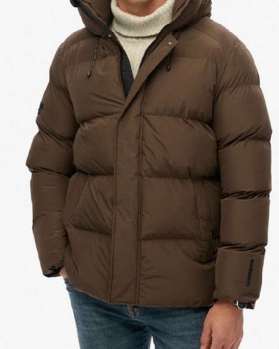 SUPERDRY & CO D2 SDSW HOODED 5 BAFFLE SPORTS PUFFER ΜΠΟΥΦΑΝ ΑΝΔΡΙΚΟ - SD0APM5012285A000000