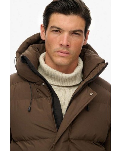 SUPERDRY & CO D2 SDSW HOODED 5 BAFFLE SPORTS PUFFER ΜΠΟΥΦΑΝ ΑΝΔΡΙΚΟ - SD0APM5012285A000000