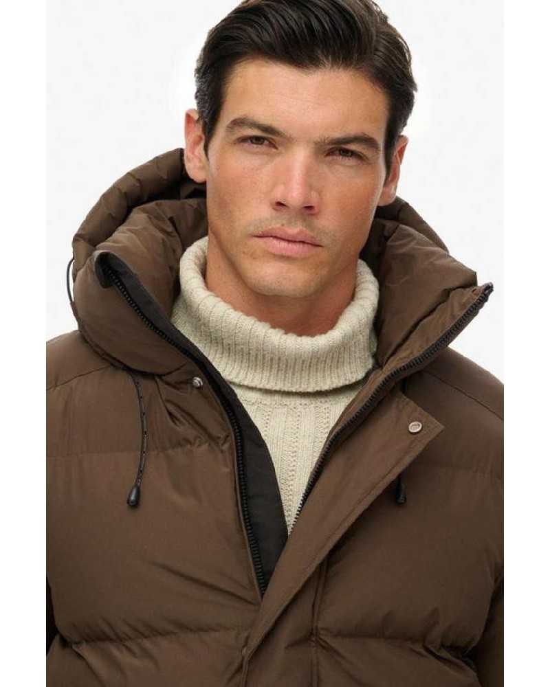 SUPERDRY & CO D2 SDSW HOODED 5 BAFFLE SPORTS PUFFER ΜΠΟΥΦΑΝ ΑΝΔΡΙΚΟ - SD0APM5012285A000000