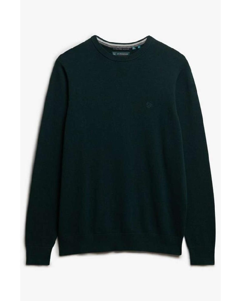 SUPERDRY & CO D1 STUD ESSENTIALS COTTON JUMPER ΠΛΕΚΤΟ ΑΝΔΡΙΚΟ - SD0APM6110691A000000