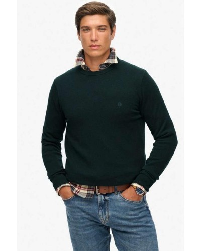SUPERDRY & CO D1 STUD ESSENTIALS COTTON JUMPER ΠΛΕΚΤΟ ΑΝΔΡΙΚΟ - SD0APM6110691A000000