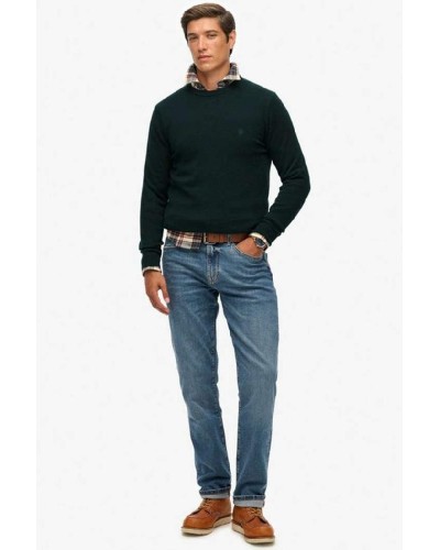 SUPERDRY & CO D1 STUD ESSENTIALS COTTON JUMPER ΠΛΕΚΤΟ ΑΝΔΡΙΚΟ - SD0APM6110691A000000