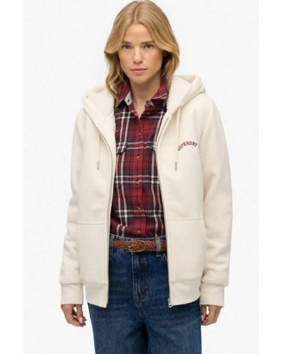 SUPERDRY & CO D2 OVIN BORG LINED ZIPHOOD ΦΟΥΤΕΡ ΓΥΝΑΙΚΕΙΟ - SD0APW2012323A000000