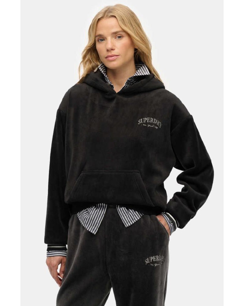 SUPERDRY & CO D2 SDSW COUNTRY CLUB VELOUR RELAX HOOD ΦΟΥΤΕΡ ΓΥΝΑΙΚΕΙΟ - SD0APW2012545A000000