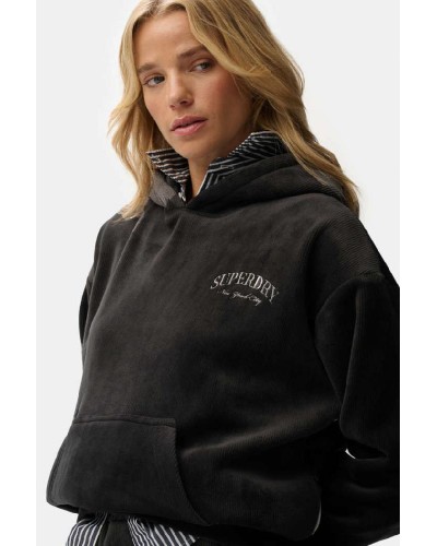 SUPERDRY & CO D2 SDSW COUNTRY CLUB VELOUR RELAX HOOD ΦΟΥΤΕΡ ΓΥΝΑΙΚΕΙΟ - SD0APW2012545A000000
