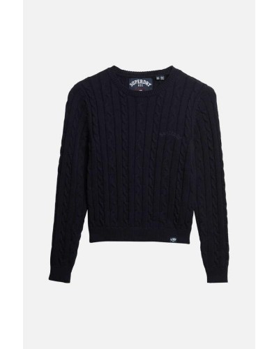 SUPERDRY & CO D2 OVIN ESSENTIALS SLIM CABLE JUMPER ΠΛΕΚΤΟ ΓΥΝΑΙΚΕΙΟ - SD0APW6110685A000000
