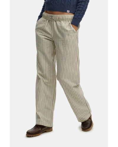 SUPERDRY & CO D2 OVIN COTTON STRIPE ELASTIC TROUSER ΠΑΝΤΕΛΟΝΙ ΓΥΝΑΙΚΕΙΟ - SD0APW7011273A000000