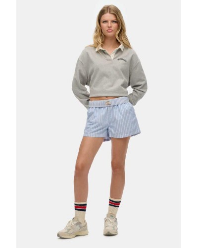 SUPERDRY & CO D3 OVIN COTTON STRIPE ELASTIC SHORT ΣΟΡΤΣ ΓΥΝΑΙΚΕΙΟ - SD0APW7110476A000000