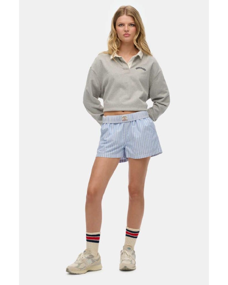 SUPERDRY & CO D3 OVIN COTTON STRIPE ELASTIC SHORT ΣΟΡΤΣ ΓΥΝΑΙΚΕΙΟ - SD0APW7110476A000000