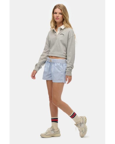 SUPERDRY & CO D3 OVIN COTTON STRIPE ELASTIC SHORT ΣΟΡΤΣ ΓΥΝΑΙΚΕΙΟ - SD0APW7110476A000000