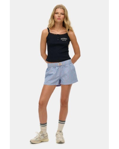 SUPERDRY & CO D3 OVIN COTTON STRIPE ELASTIC SHORT ΣΟΡΤΣ ΓΥΝΑΙΚΕΙΟ - SD0APW7110476A000000