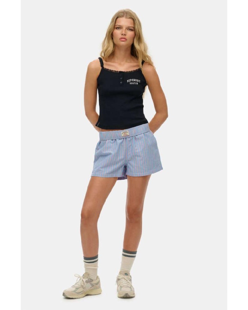 SUPERDRY & CO D3 OVIN COTTON STRIPE ELASTIC SHORT ΣΟΡΤΣ ΓΥΝΑΙΚΕΙΟ - SD0APW7110476A000000