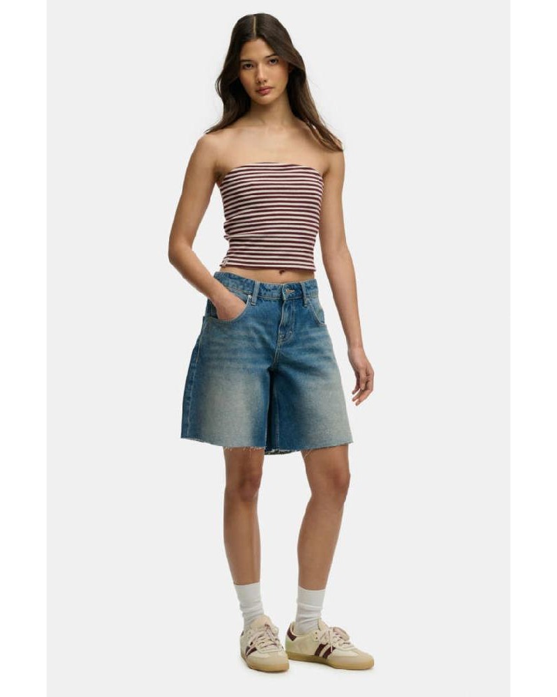 SUPERDRY & CO D2 OVIN MID RISE BAGGY SHORT ΣΟΡΤΣ ΓΥΝΑΙΚΕΙΟ - SD0APW7110492A000000