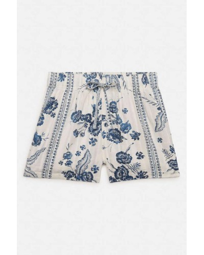 SUPERDRY & CO D4 OVIN COTTON PRINTED BEACH SHORT ΣΟΡΤΣ ΓΥΝΑΙΚΕΙΟ - SD0APW7110497A000000
