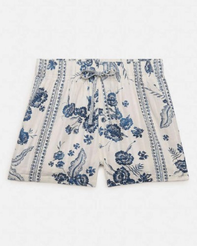 SUPERDRY & CO D4 OVIN COTTON PRINTED BEACH SHORT ΣΟΡΤΣ ΓΥΝΑΙΚΕΙΟ - SD0APW7110497A000000