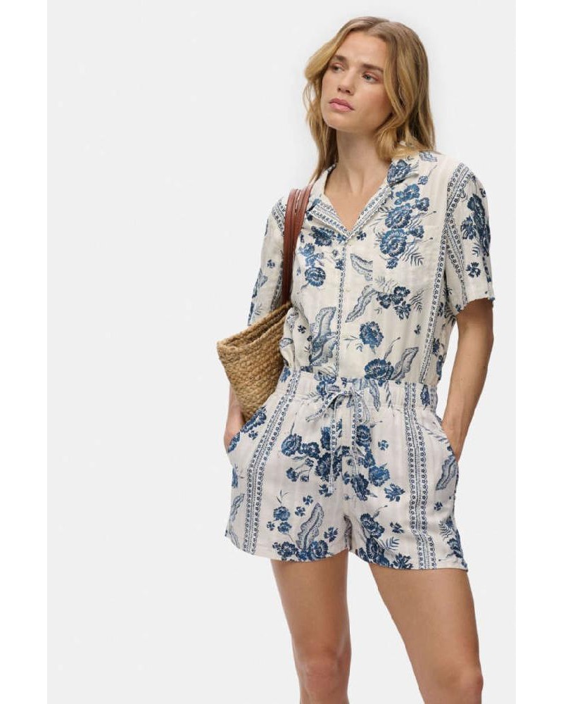 SUPERDRY & CO D4 OVIN COTTON PRINTED BEACH SHORT ΣΟΡΤΣ ΓΥΝΑΙΚΕΙΟ - SD0APW7110497A000000