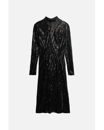 SUPERDRY & CO D3 STUD OPEN BACK LS MIDI DRESS ΦΟΡΕΜΑ ΓΥΝΑΙΚΕΙΟ - SD0APW8012034A000000