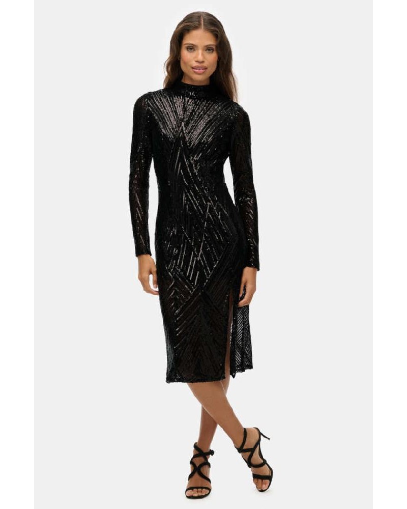 SUPERDRY & CO D3 STUD OPEN BACK LS MIDI DRESS ΦΟΡΕΜΑ ΓΥΝΑΙΚΕΙΟ - SD0APW8012034A000000