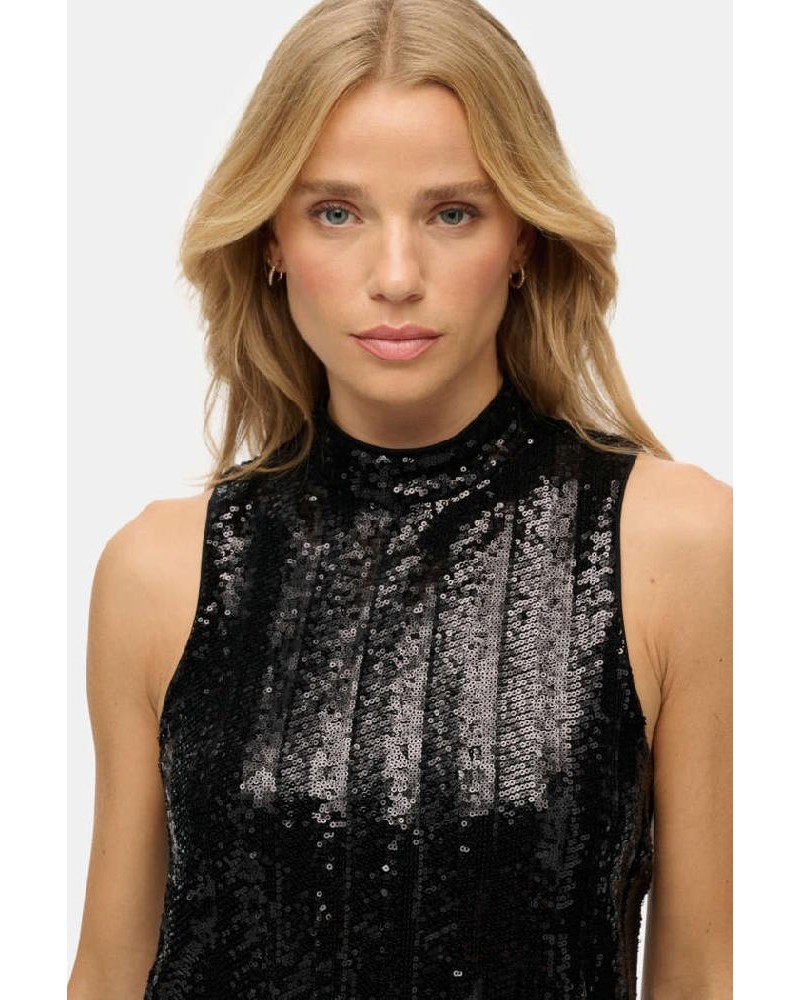 SUPERDRY & CO D3 STUD SL SEQUIN A LINE MINI DRESS ΦΟΡΕΜΑ ΓΥΝΑΙΚΕΙΟ - SD0APW8012035A000000