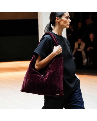 VIND.GR VLVT BORDEAUX   Τσαντα oversized - 2241441002