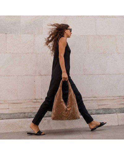 VIND.GR VLVT COFFEE   Τσαντα oversized - 2241441007
