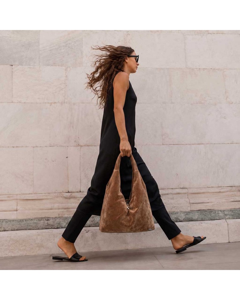 VIND.GR VLVT COFFEE   Τσαντα oversized - 2241441007