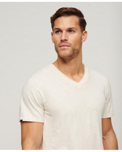 SUPERDRY D2 STUD V NECK SLUB SS T-SHIRT ΜΠΛΟΥΖΑ ΑΝΔΡΙΚΟ - SD0APM1011889A000000