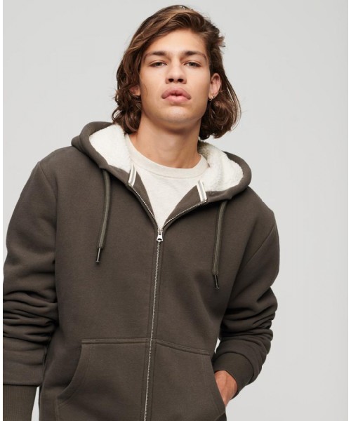 SUPERDRY & CO BORG LINED ZIP HOOD ΦΟΥΤΕΡ ΑΝΔΡΙΚΟ - SD0APM2012346A000000