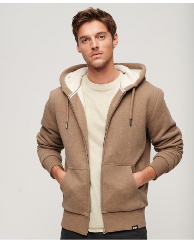 SUPERDRY BORG LINED ZIP HOOD ΦΟΥΤΕΡ ΑΝΔΡΙΚΟ - SD0APM2012346A000000