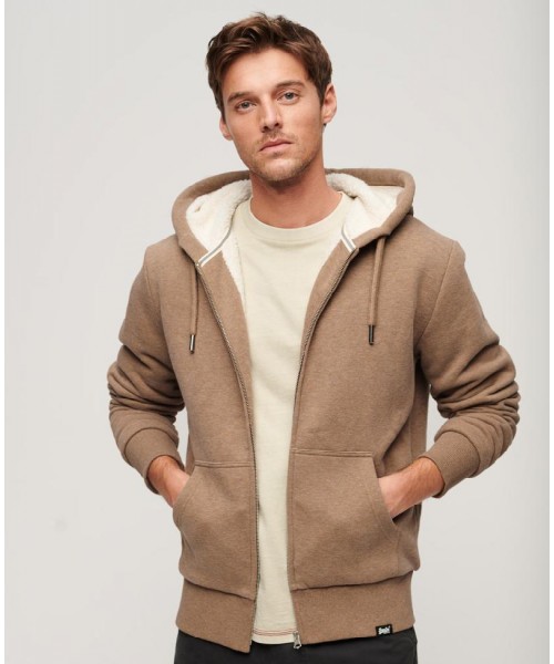 SUPERDRY & CO BORG LINED ZIP HOOD ΦΟΥΤΕΡ ΑΝΔΡΙΚΟ - SD0APM2012346A000000